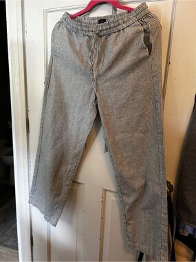 J Crew Casual Drawstring Pants - Blue & White size 4